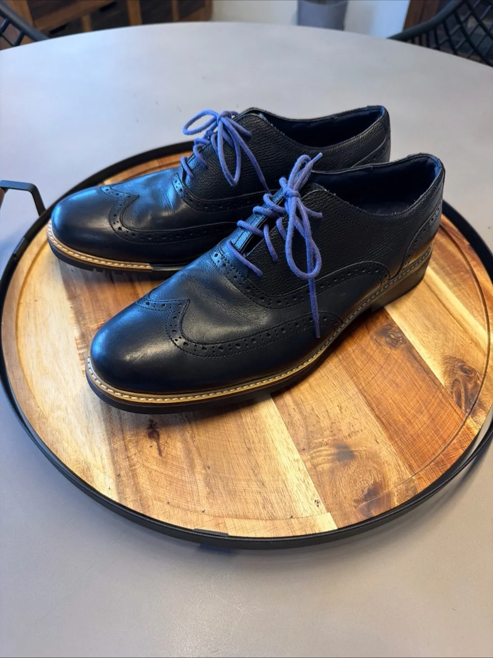 Cole Haan Cooper Square Wingtip Oxfords, men’s size 9.5 black